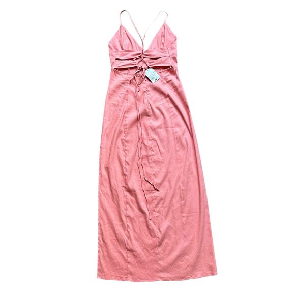 Summer wedding guest dress sexy maxi spaghetti strap open back - Picture 2 of 6